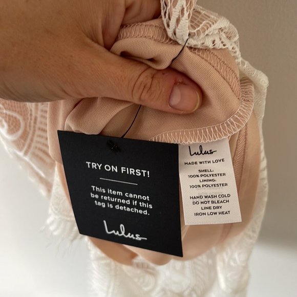 LULUS Your Love Forever White Lace Bodycon Midi Dress NWT - Picture 9 of 10